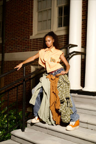 Flannel Skirt Jeans