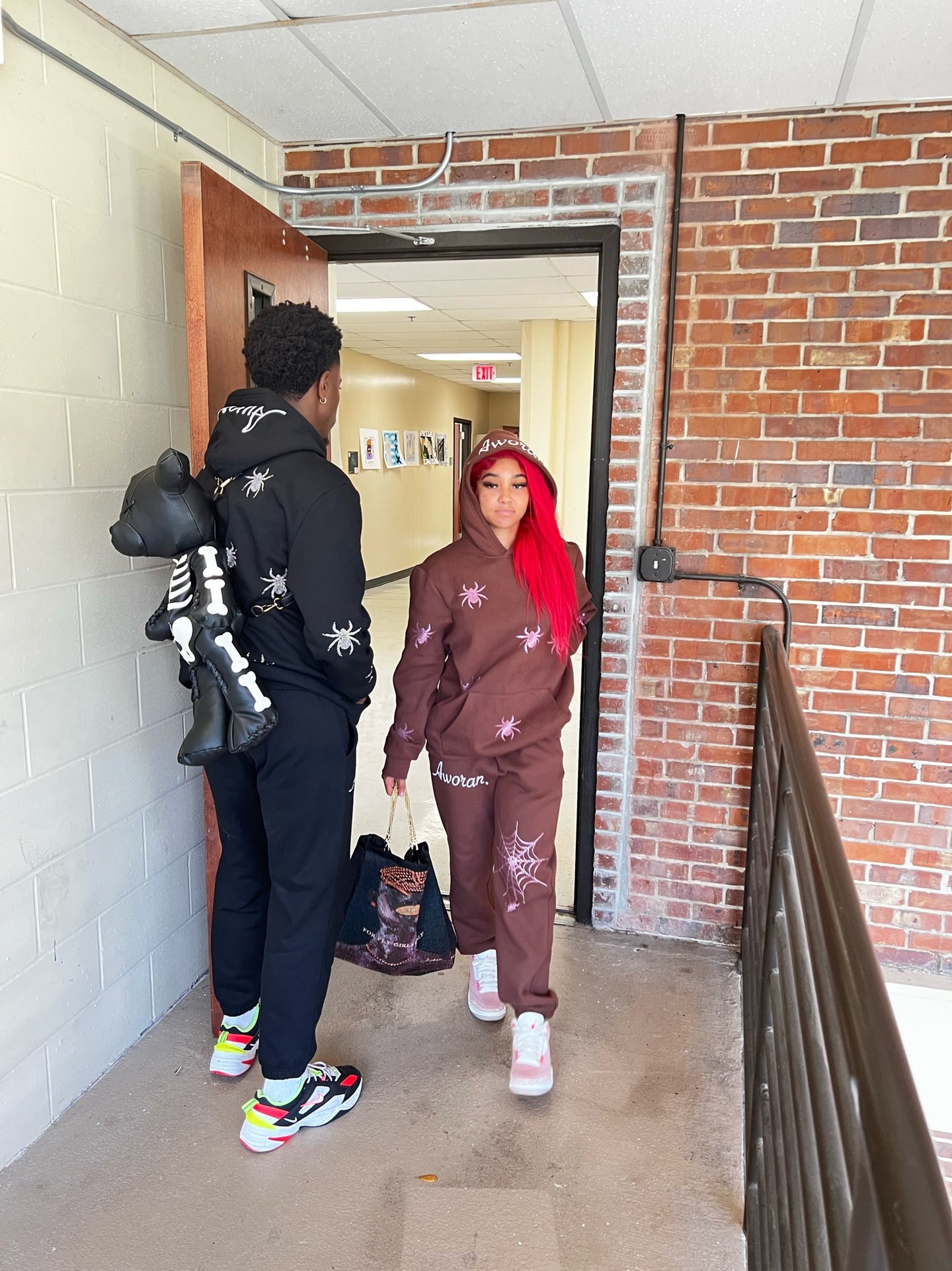 Brown Spider Sweatpants