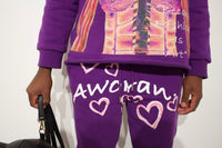Purple Skully Sweatpants
