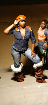 Reworked Denim Capris