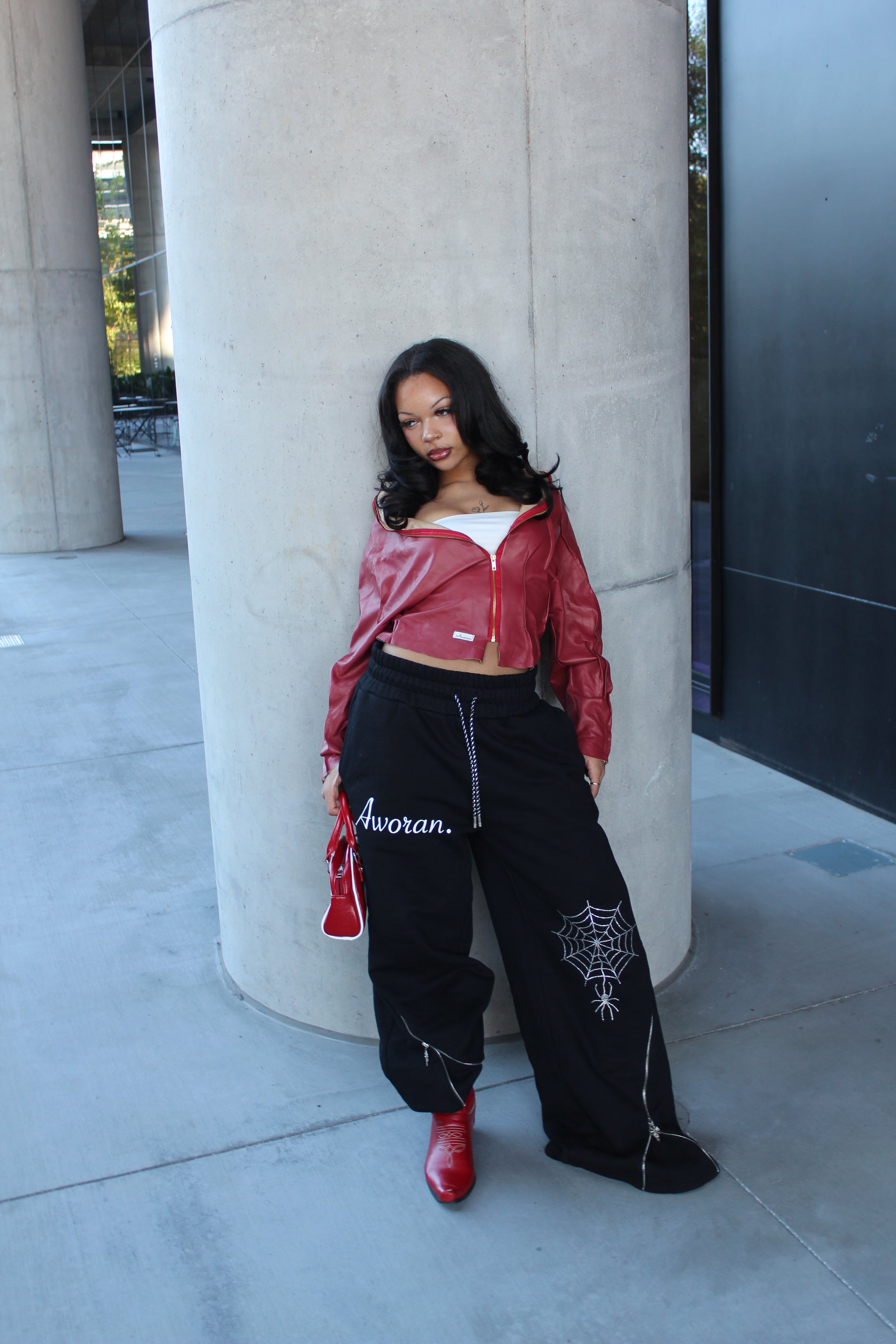 Black Spider 2.0 Full Length Zipper Sweats