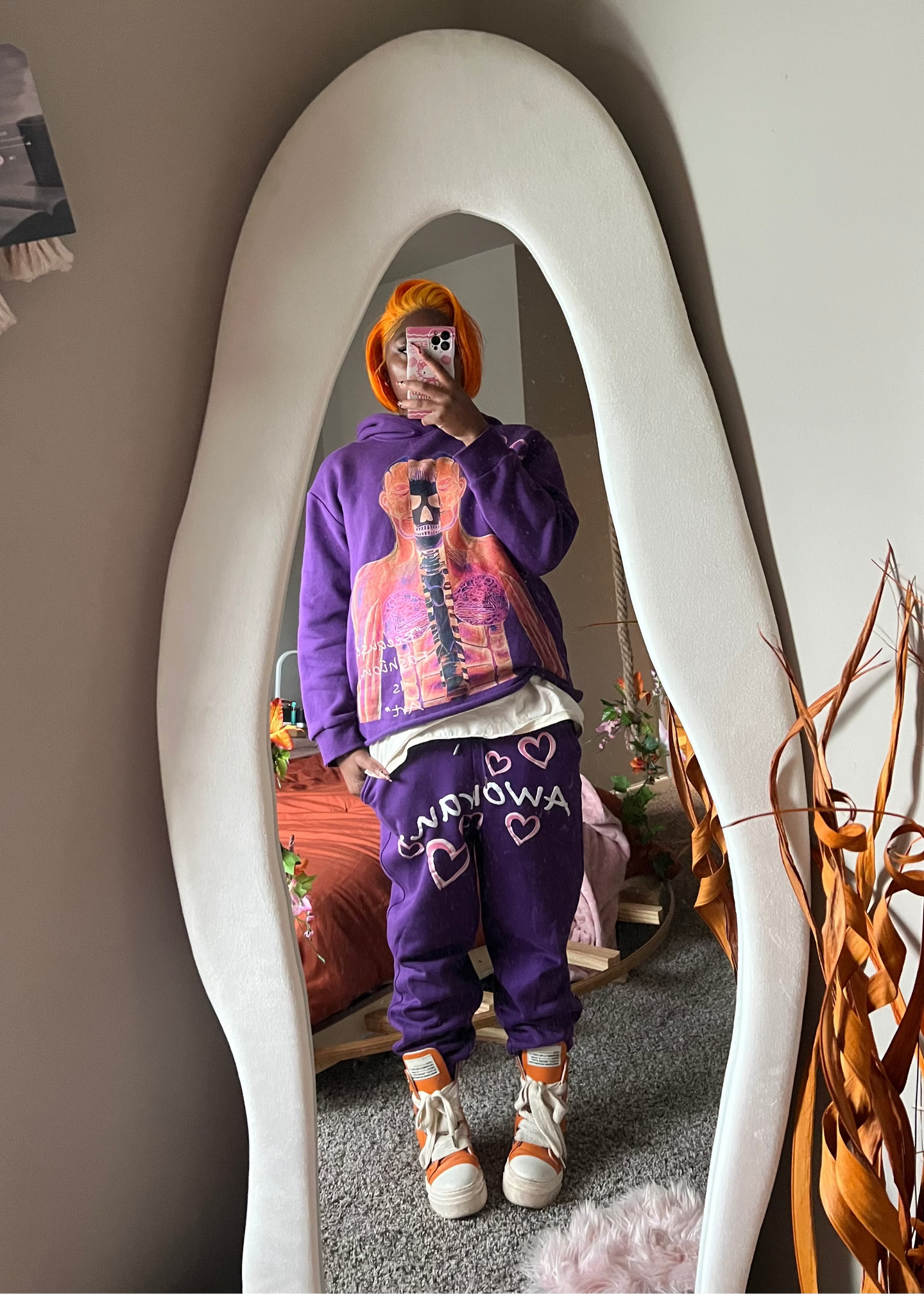 Purple Skully Sweatpants