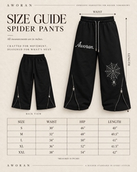 Black Spider 2.0 Full Length Zipper Sweats