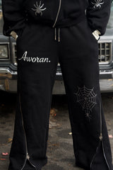 Black Spider 2.0 Full Length Zipper Sweats